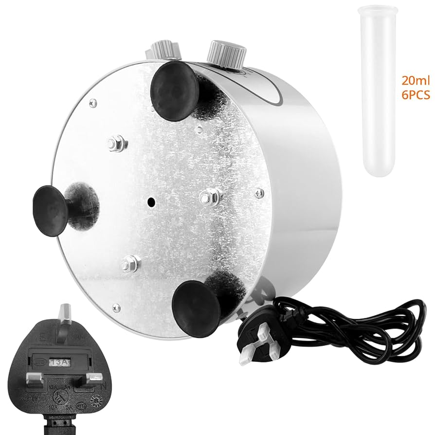 QWORK® Compact Lab Centrifuge 20 ml x 6 Tubes - with 60min Timer and 4000rpm