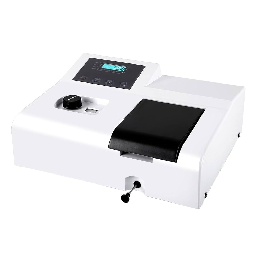 ortable Spectrophotometer 721, LDC Digital Lab Visible Spectrophotometer 350-1020nm Lamp, 6nm Tungsten Lamp Laboratory Analytical Equipment Spectrometer