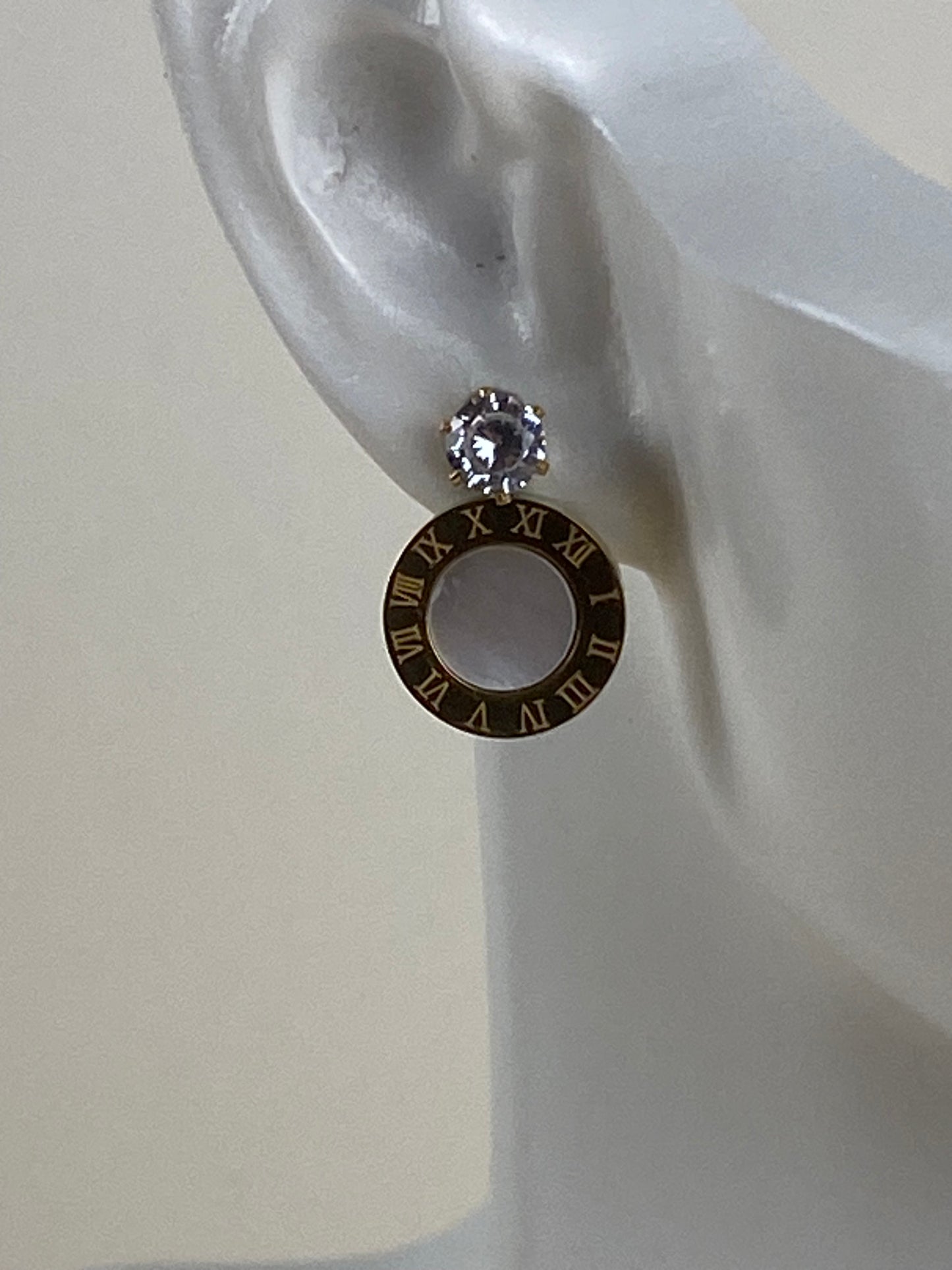 Earrings gold-plated 90348
