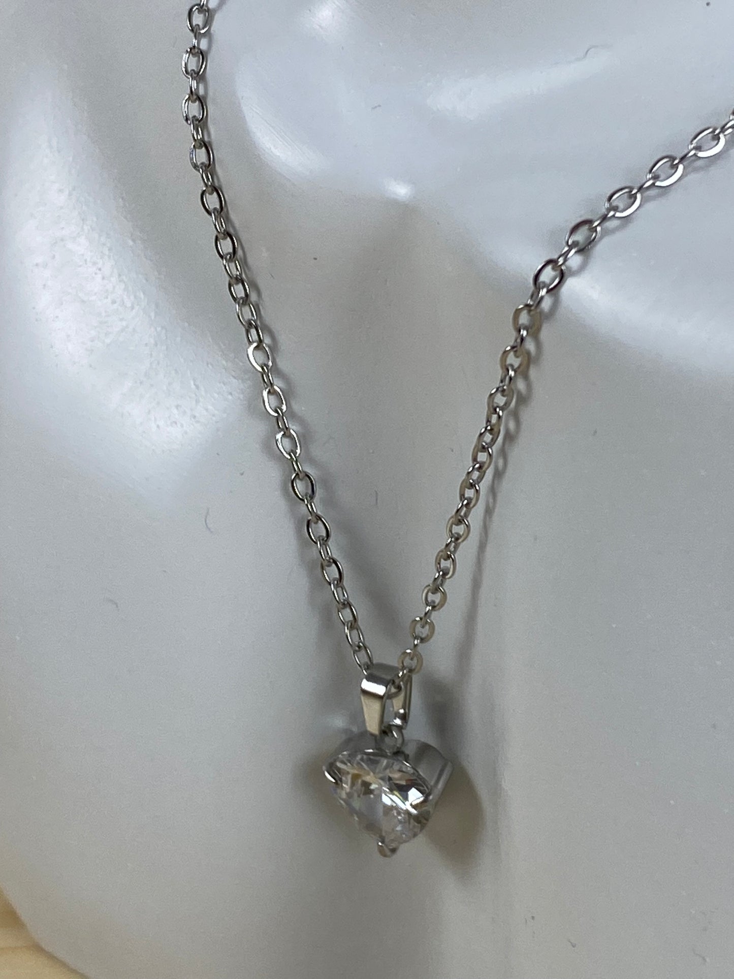 Necklace stainless steel, cubic z, 89962