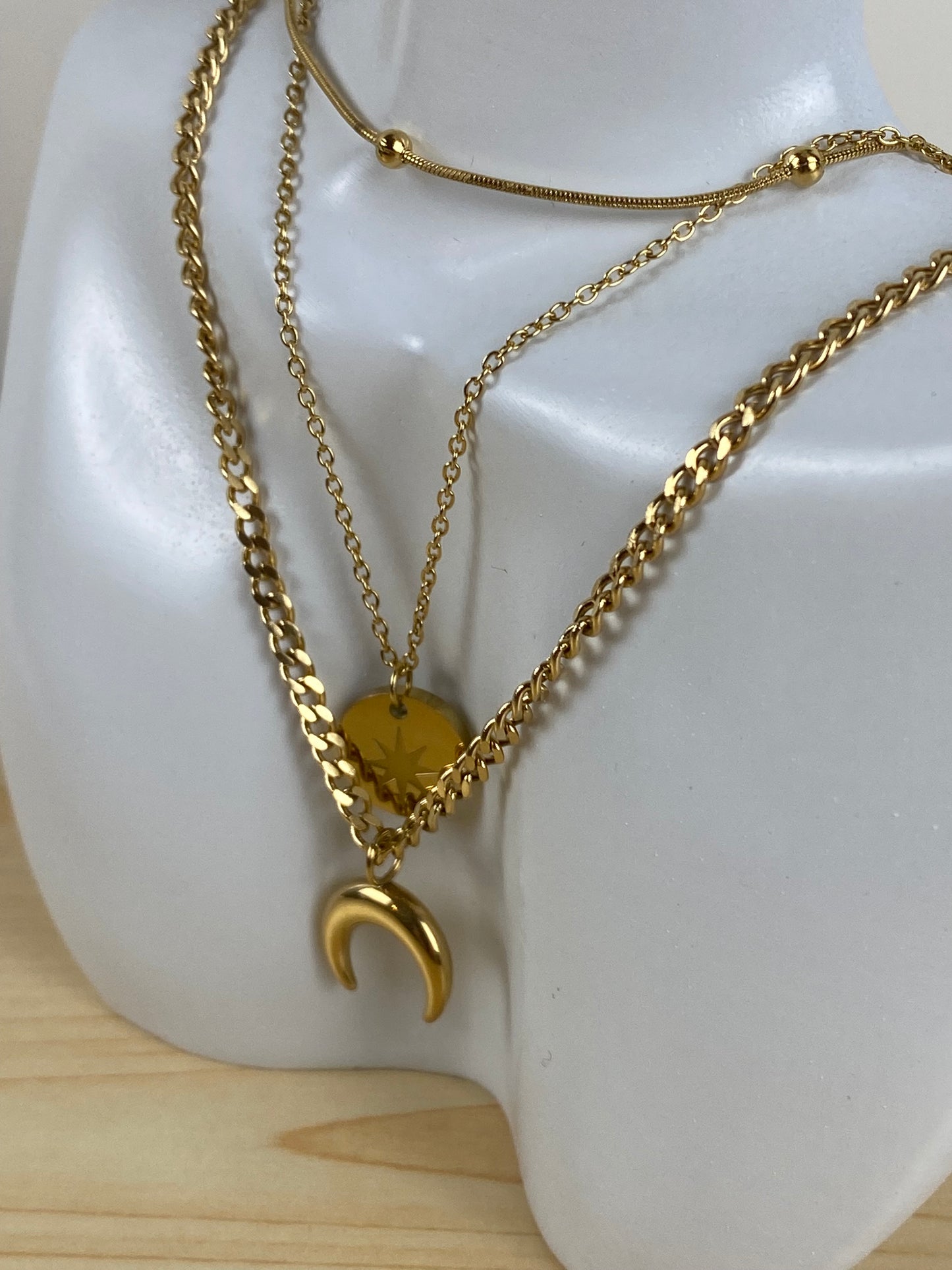 Mecklace gold-plated 90680