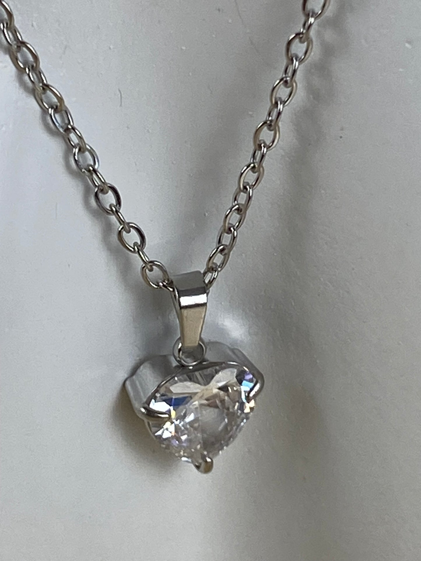 Necklace stainless steel, cubic z, 89962
