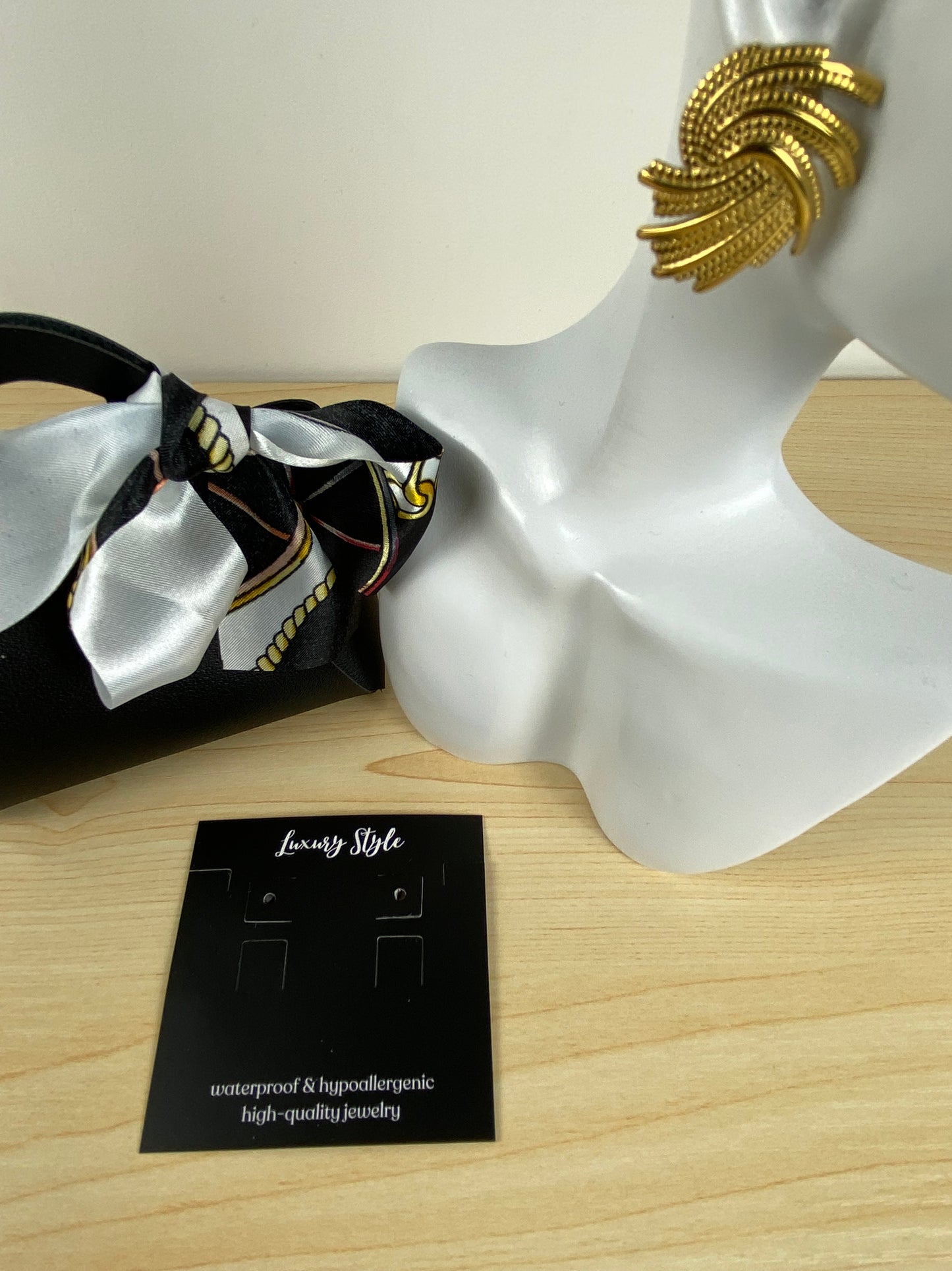Earrings gold plated 89601