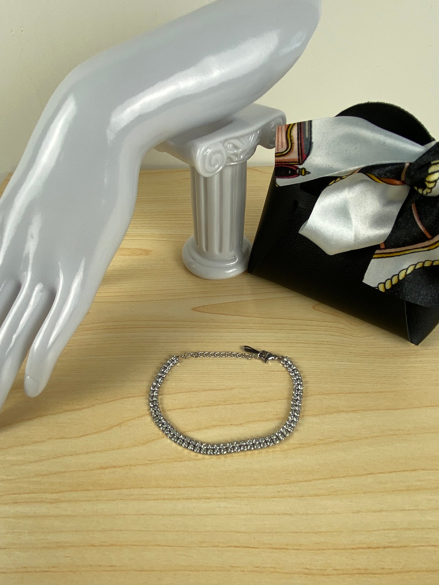Bracelet stainless steel, cubic z, 89464