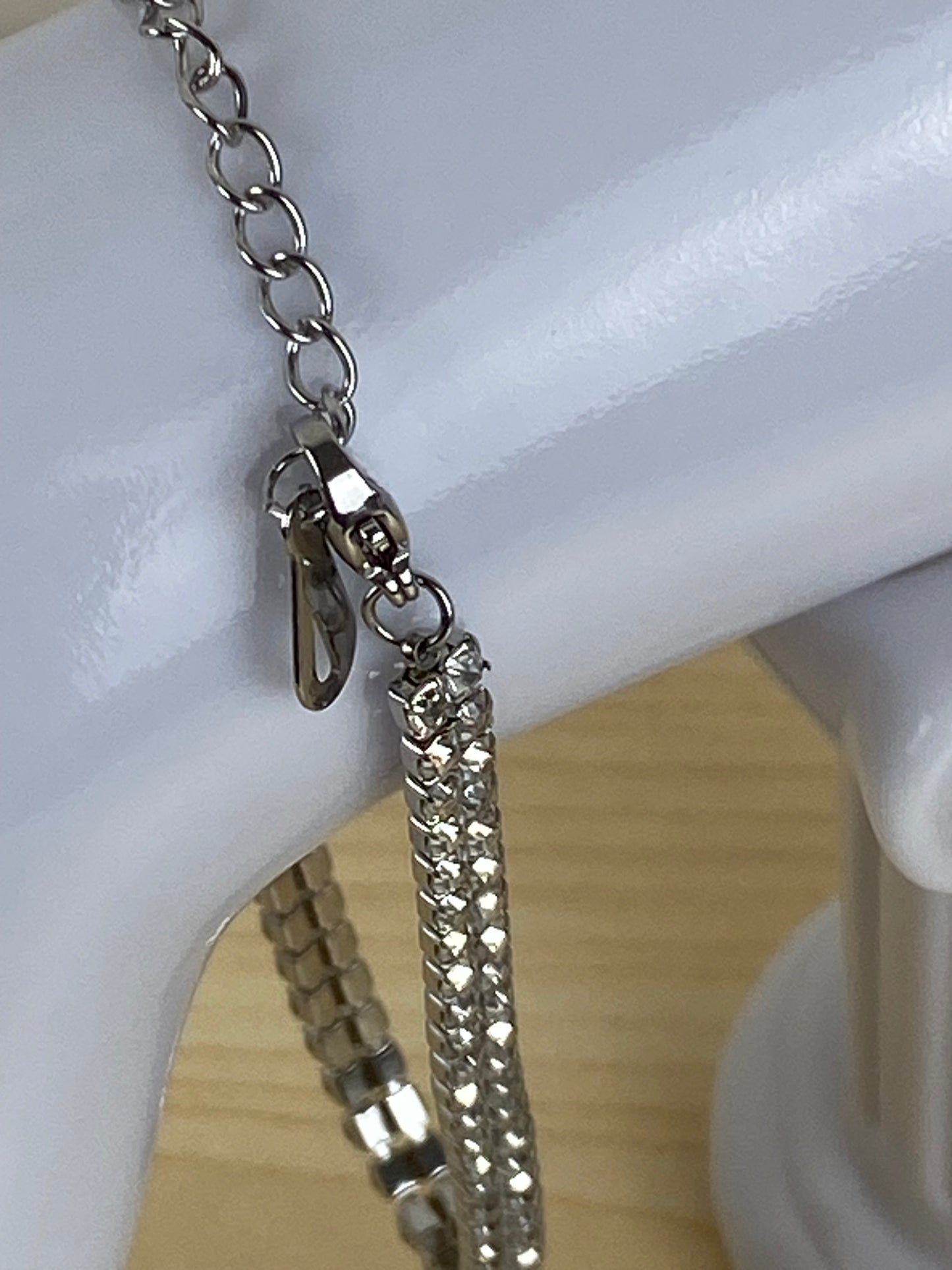 Bracelet stainless steel, cubic z, 89464