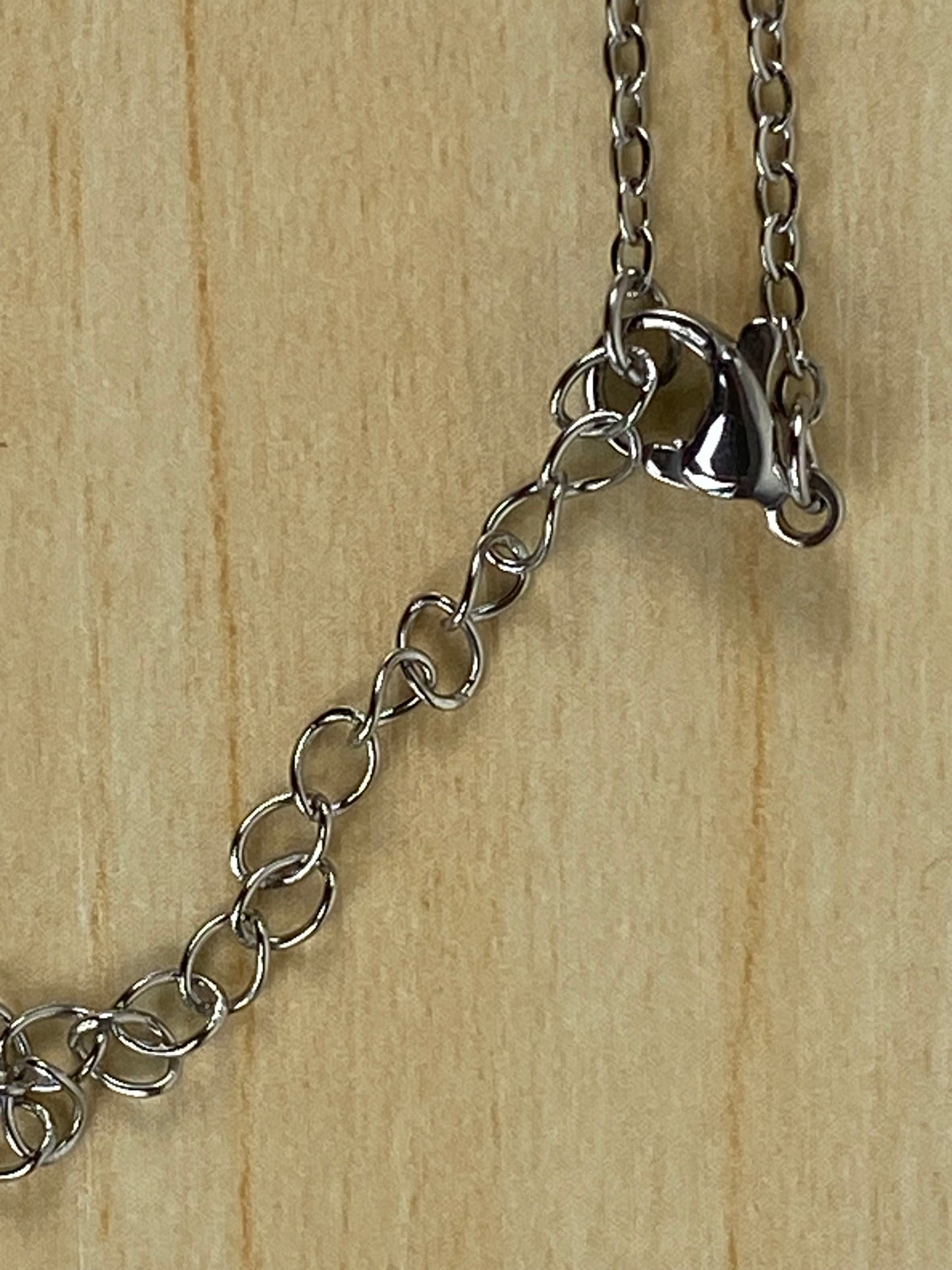 Necklace stainless steel, cubic z, 89962