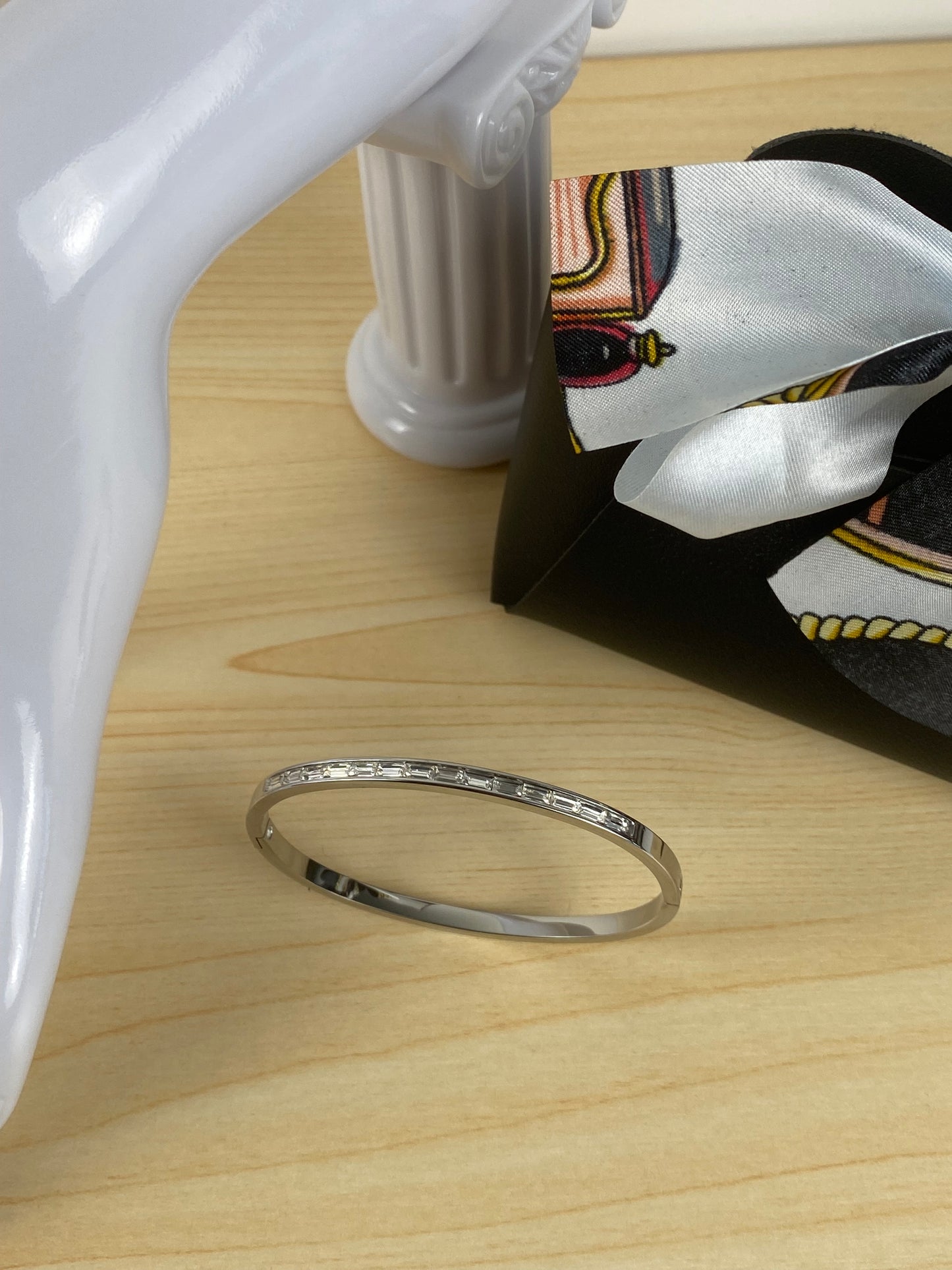Bracelet stainless steel, cubic z, 89882