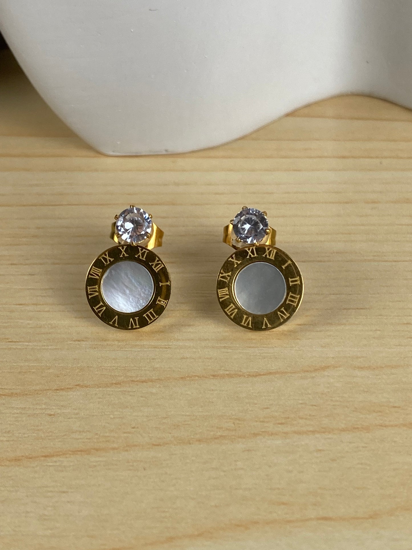 Earrings gold-plated 90348