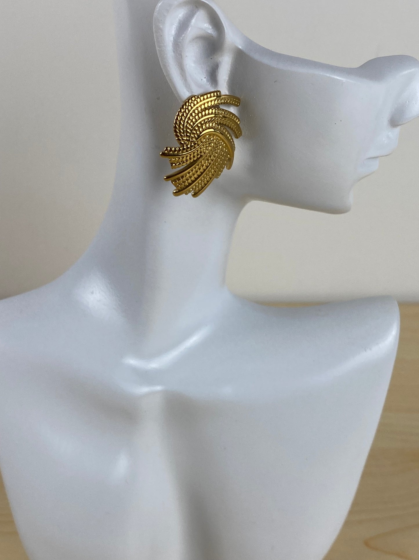 Earrings gold plated 89601