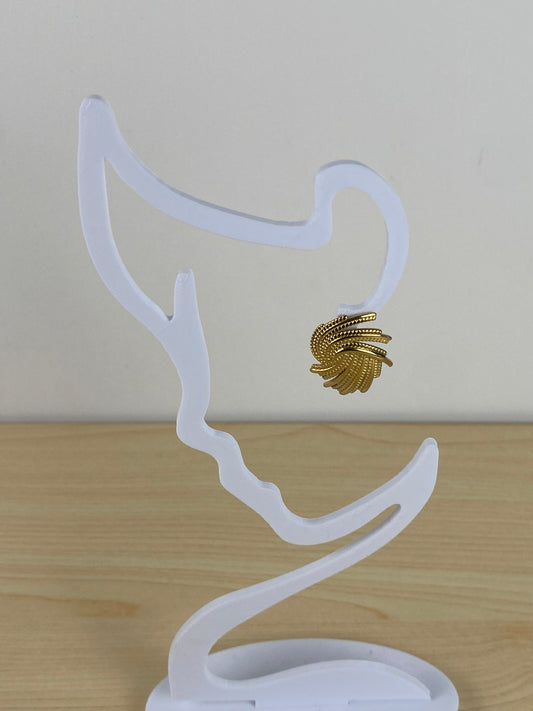 Earrings gold plated 89601