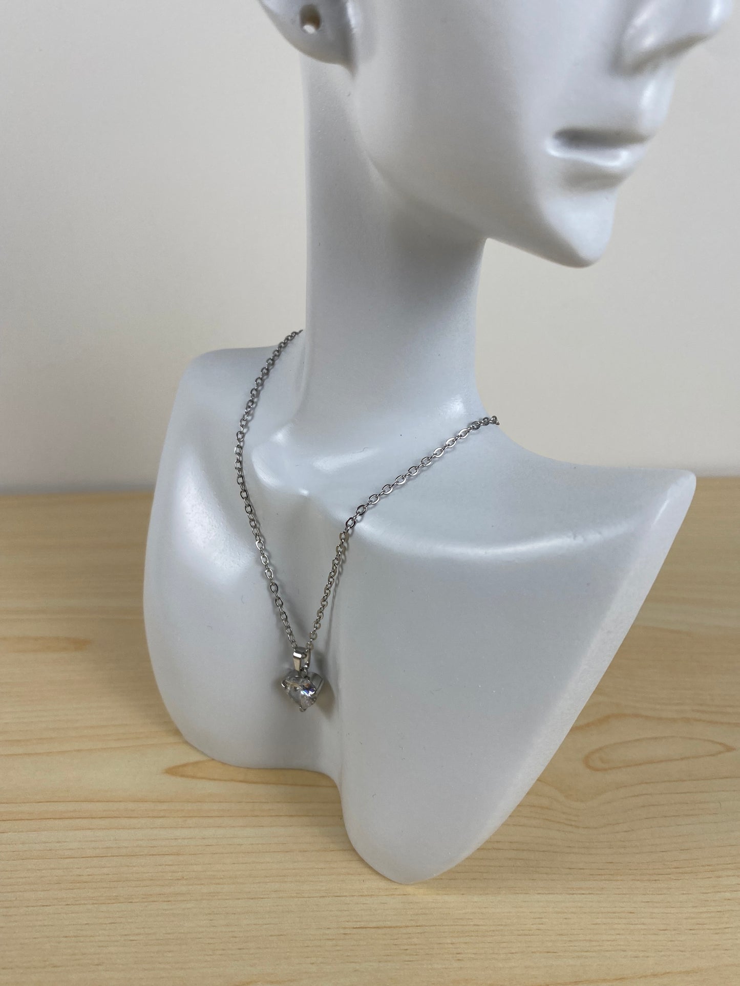 Necklace stainless steel, cubic z, 89962