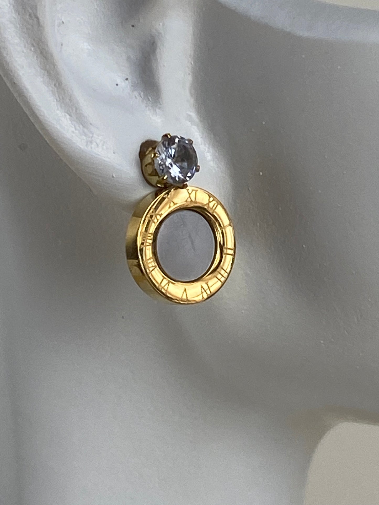 Earrings gold-plated 90348