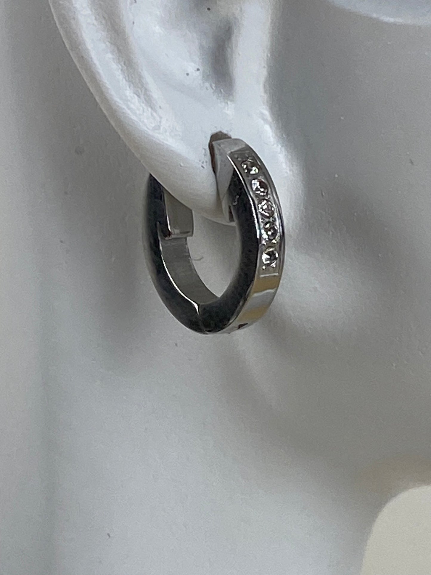 Earrings stainless steel, cubic z 89438