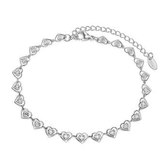 Stainless steel heart bracelet 87775