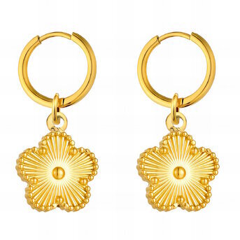 FLOWER EARRINGS IN 18K GOLD PLATING 89555