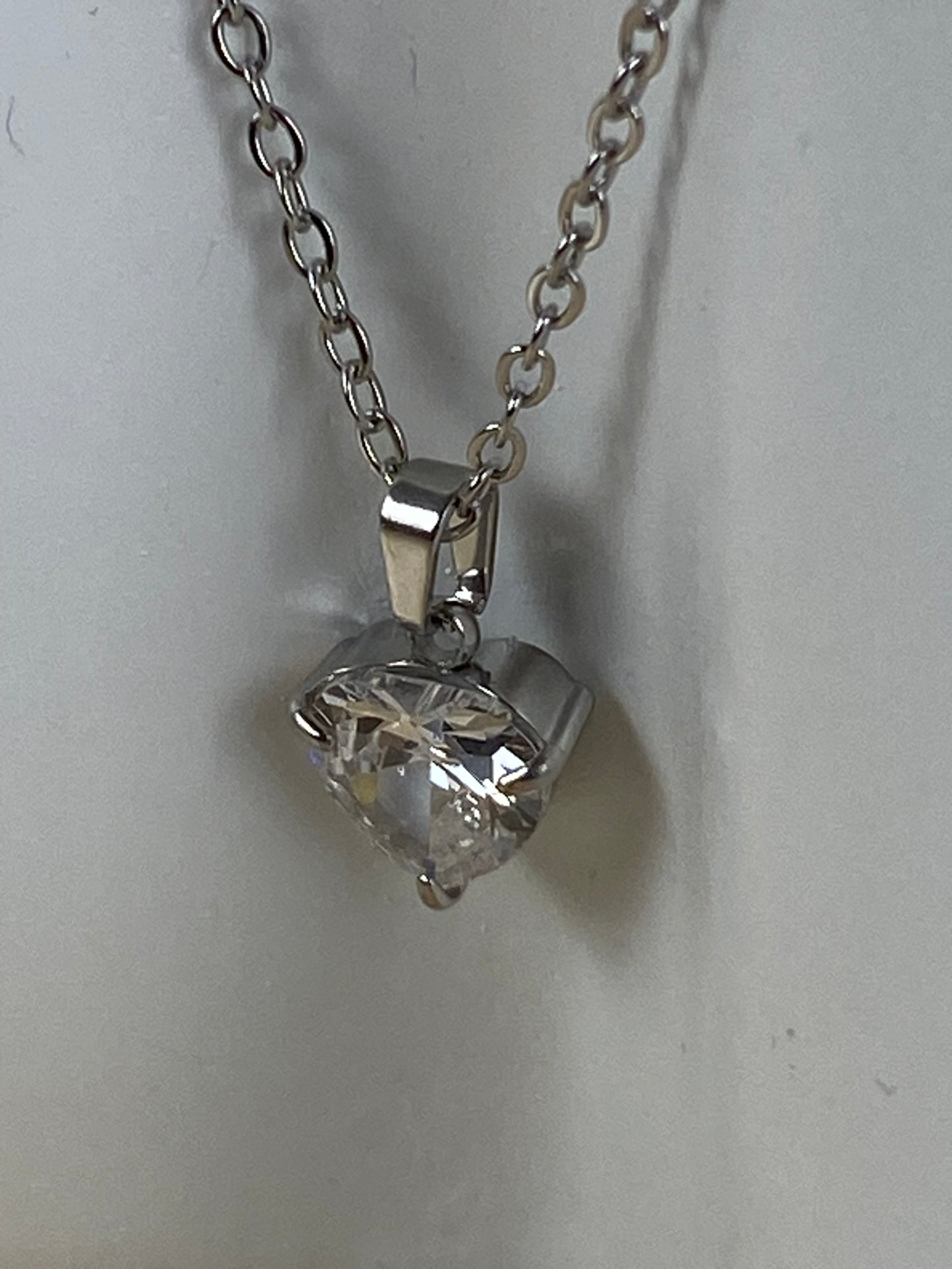 Necklace stainless steel, cubic z, 89962