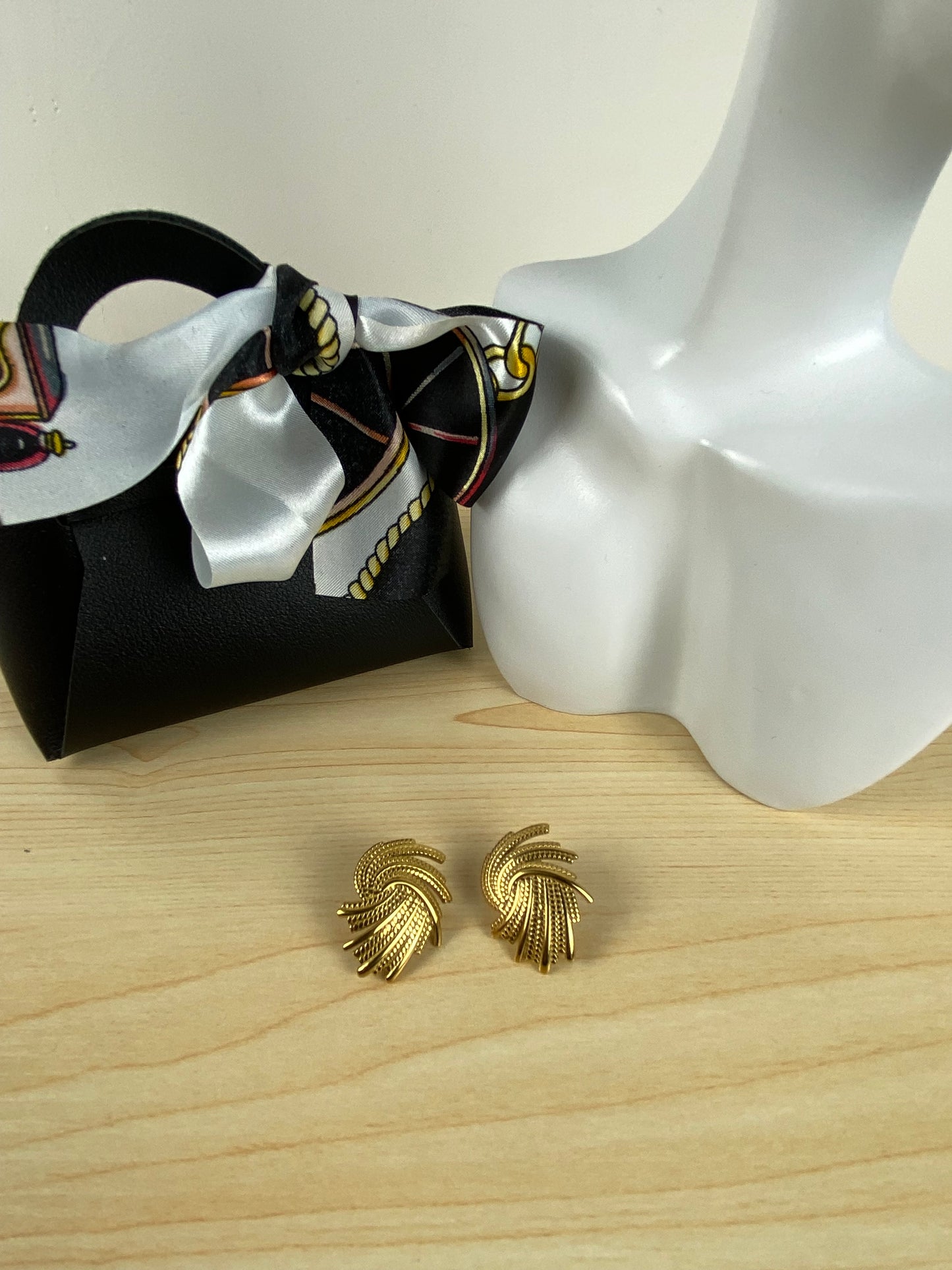 Earrings gold plated 89601