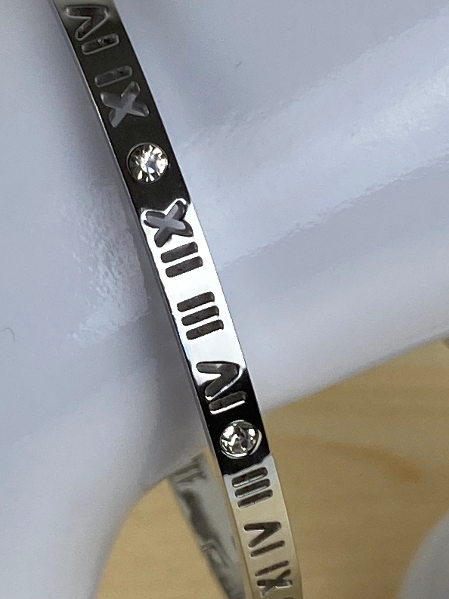 Bracelet stainless steel, cubic z, 89647