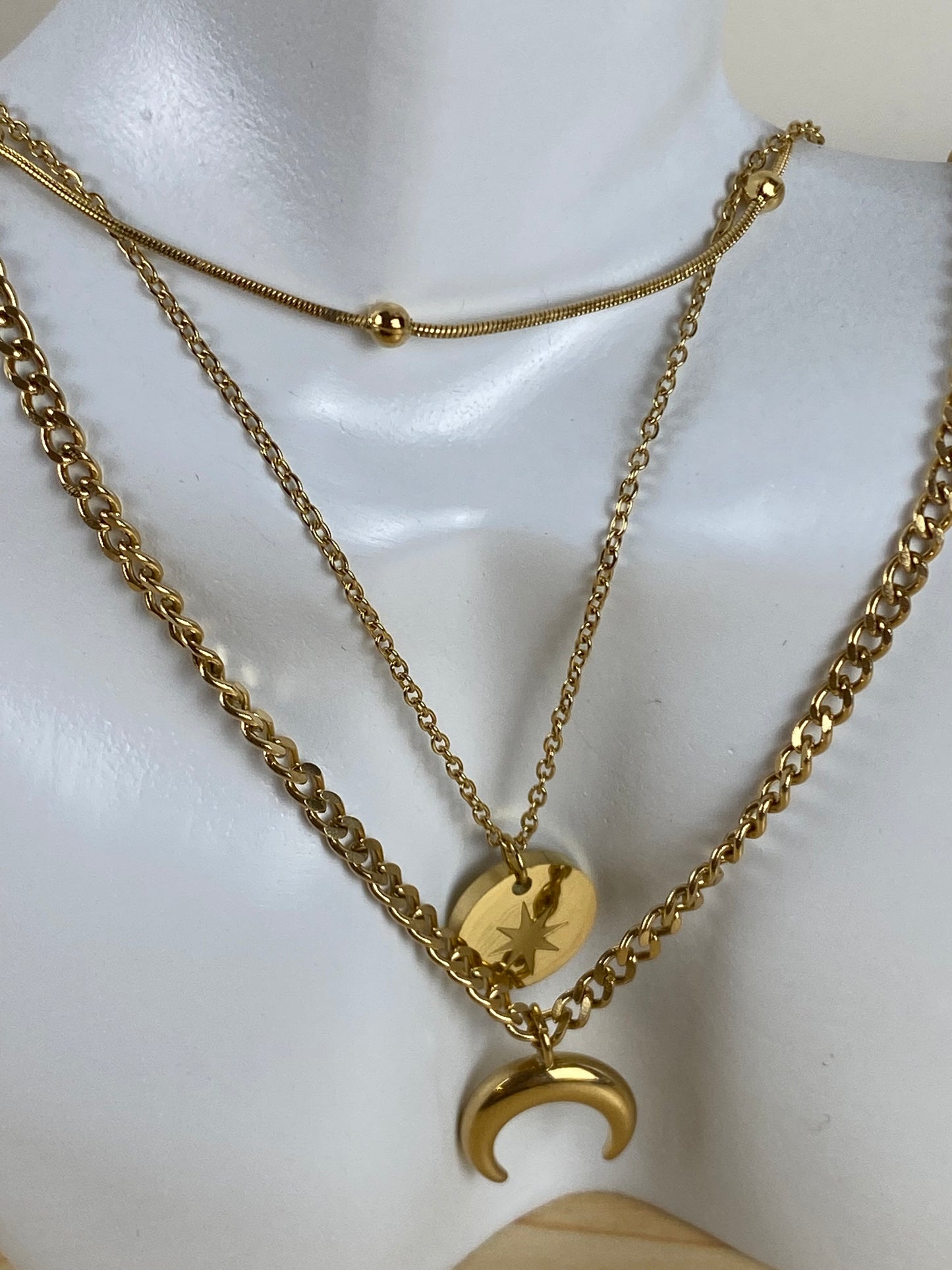 Mecklace gold-plated 90680