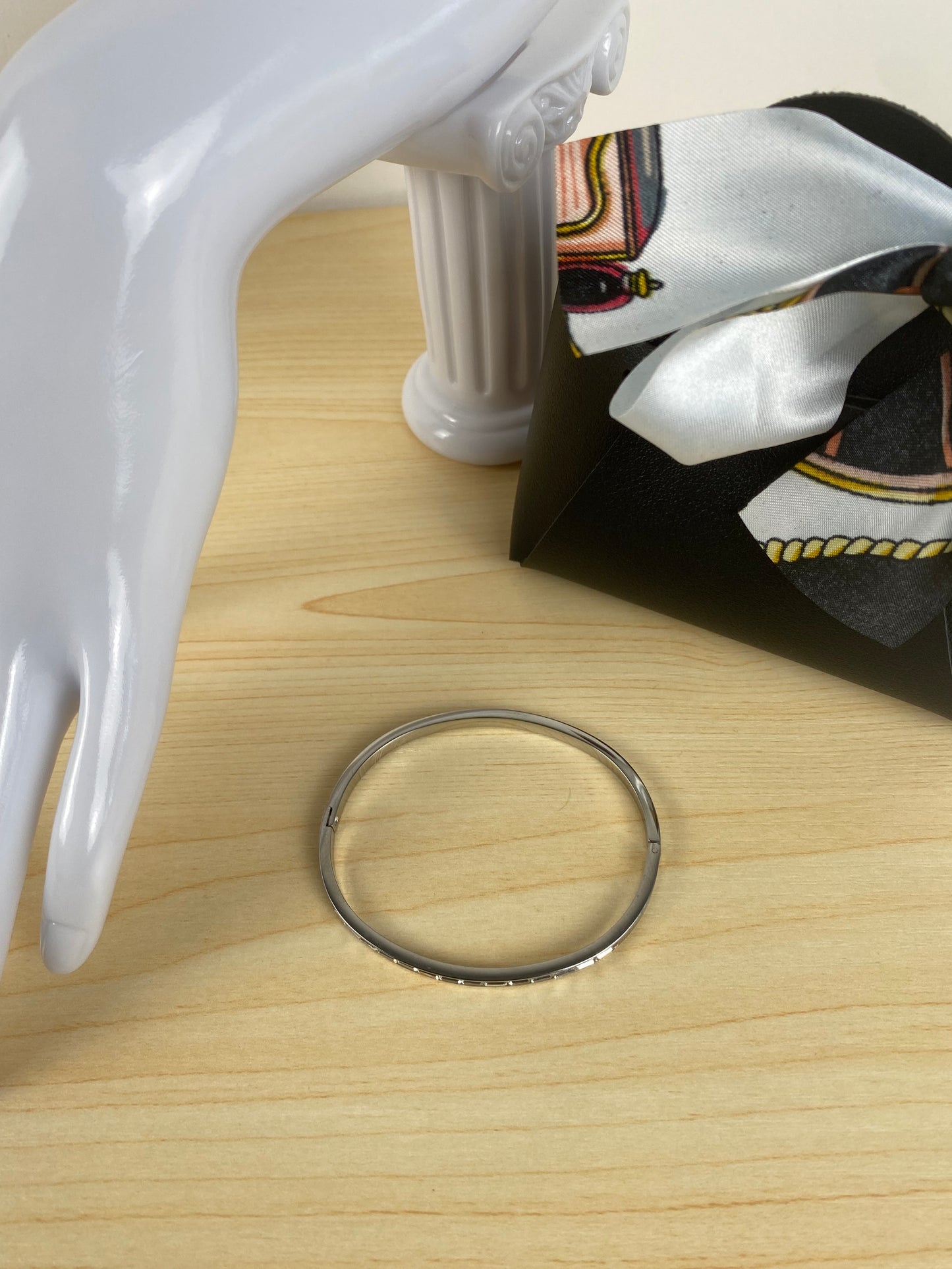 Bracelet stainless steel, cubic z, 89882