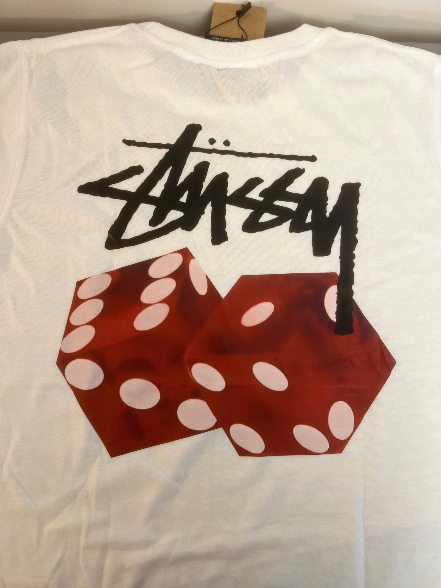 Stussy red dice t-shirt