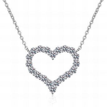 Stainless steel heart necklace 88307