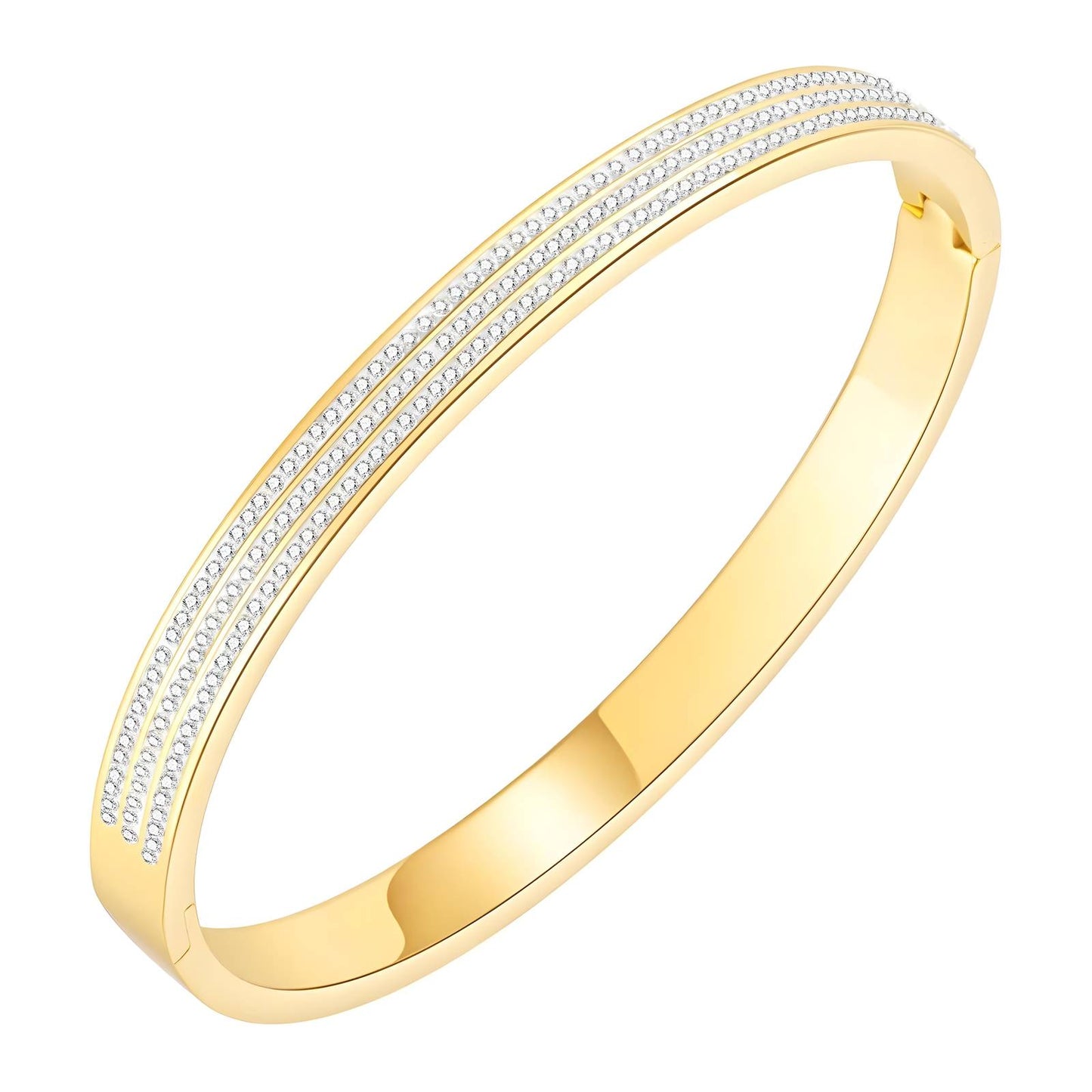 Bracelete triplo zirconia 90239