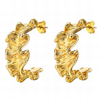 Gold leaf earring 87268